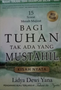 Image of Bagi Tuhan Tak Ada Yang Mustahil
