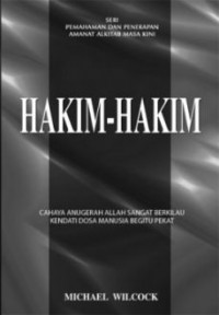 Image of Hakim-Hakim: Cahaya Anugerah ALLAH  Sangat Berkilau Kendati Dosa Manusia Begitu Pekat