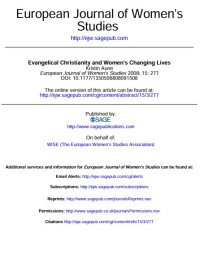 Image of Evangelical Christianity and Women’s Changing Lives