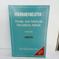 Image of HERMENEUTIK : Prinsip dan Metode Penafsiran Alkitab