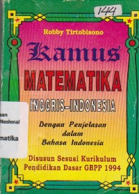 Image of Kamus Matematika: Inggris-Indonesia Dengan Penjelasan dalam Bahasa Indonesia