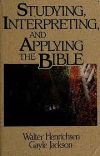 Image of Studying, Interpreting, and Applying the Bible